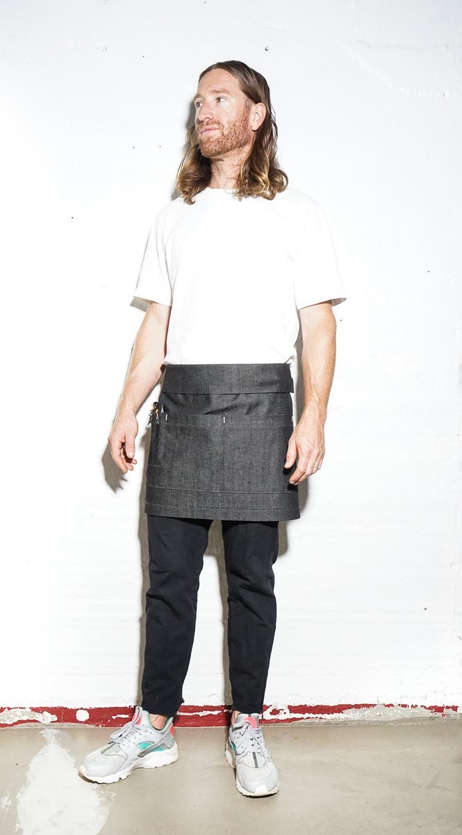 Bistro Server Apron - Black - Valentich Goods
