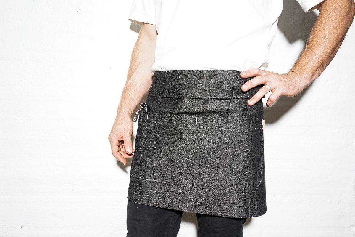 Bistro Server Apron - Black - Valentich Goods