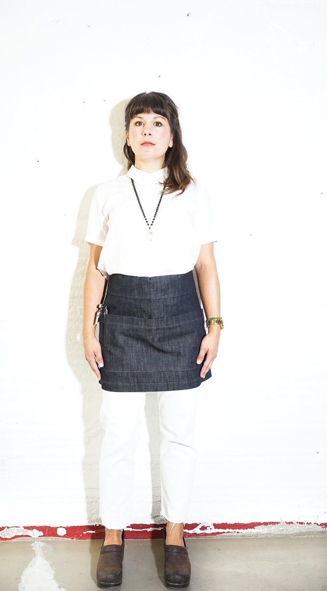 Bistro Server Apron - Indigo - Valentich Goods