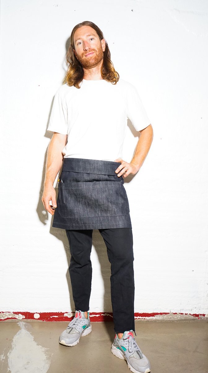 Bistro Server Apron - Indigo - Valentich Goods
