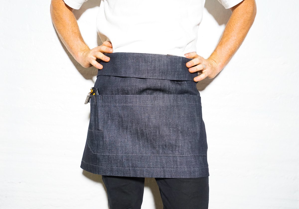 Bistro Server Apron - Indigo - Valentich Goods