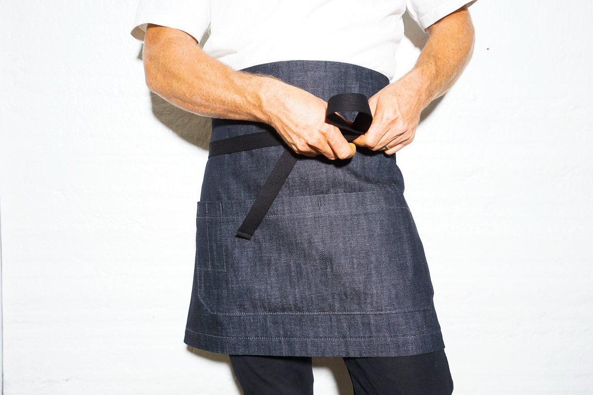 Bistro Server Apron - Indigo - Valentich Goods