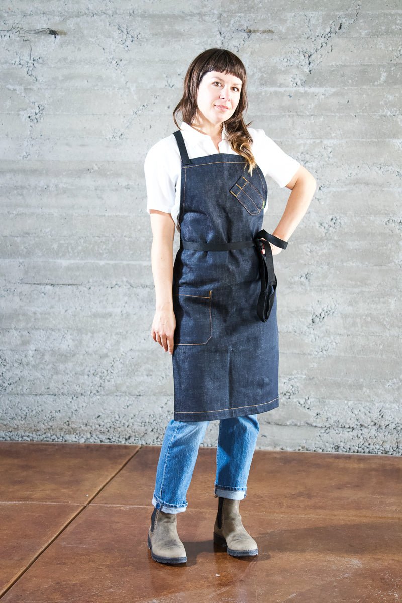 Classic Indigo Chef Apron - Valentich Goods