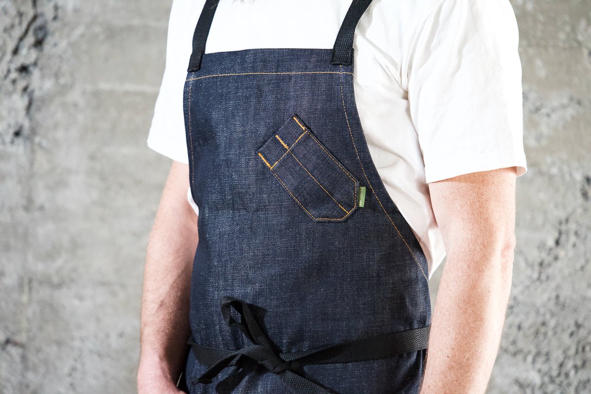 Classic Indigo Chef Apron - Valentich Goods