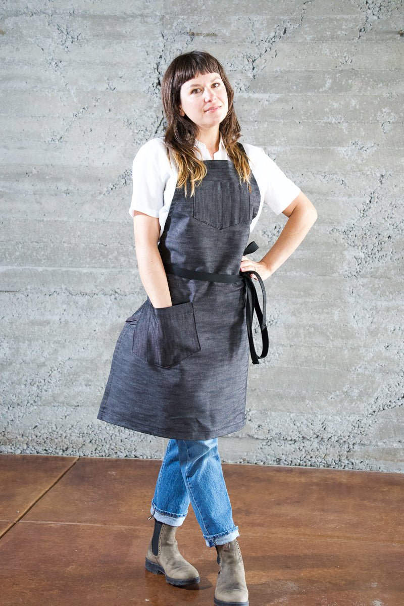 Deluxe Chef Apron - Black - Valentich Goods