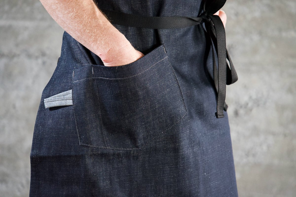 Deluxe Chef Apron - Indigo - Valentich Goods