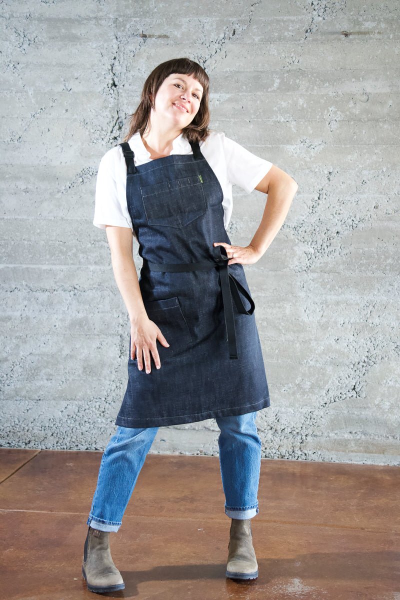 Deluxe Chef Apron - Indigo - Valentich Goods