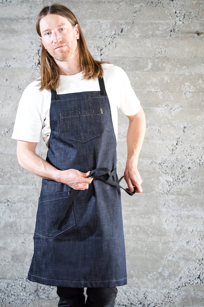 Deluxe Chef Apron - Indigo - Valentich Goods