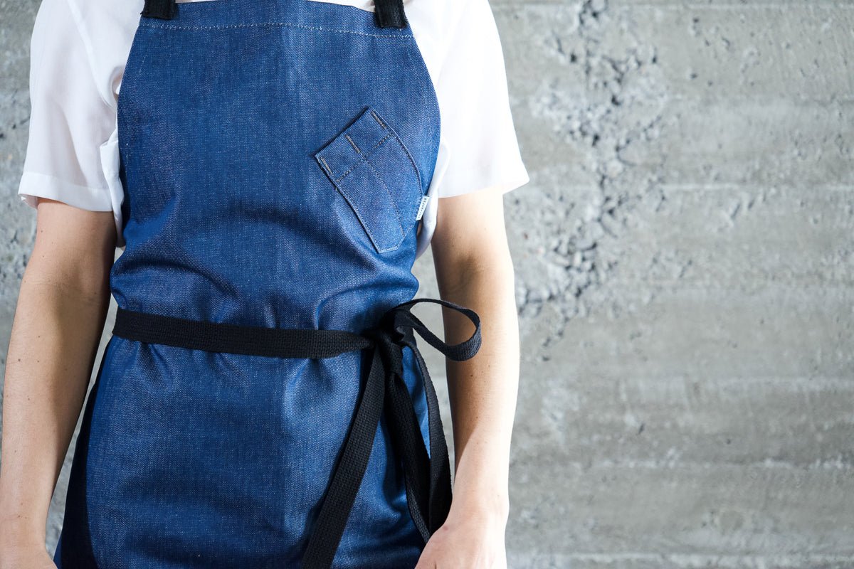 Industry Chef Apron - Azure Blue - Valentich Goods