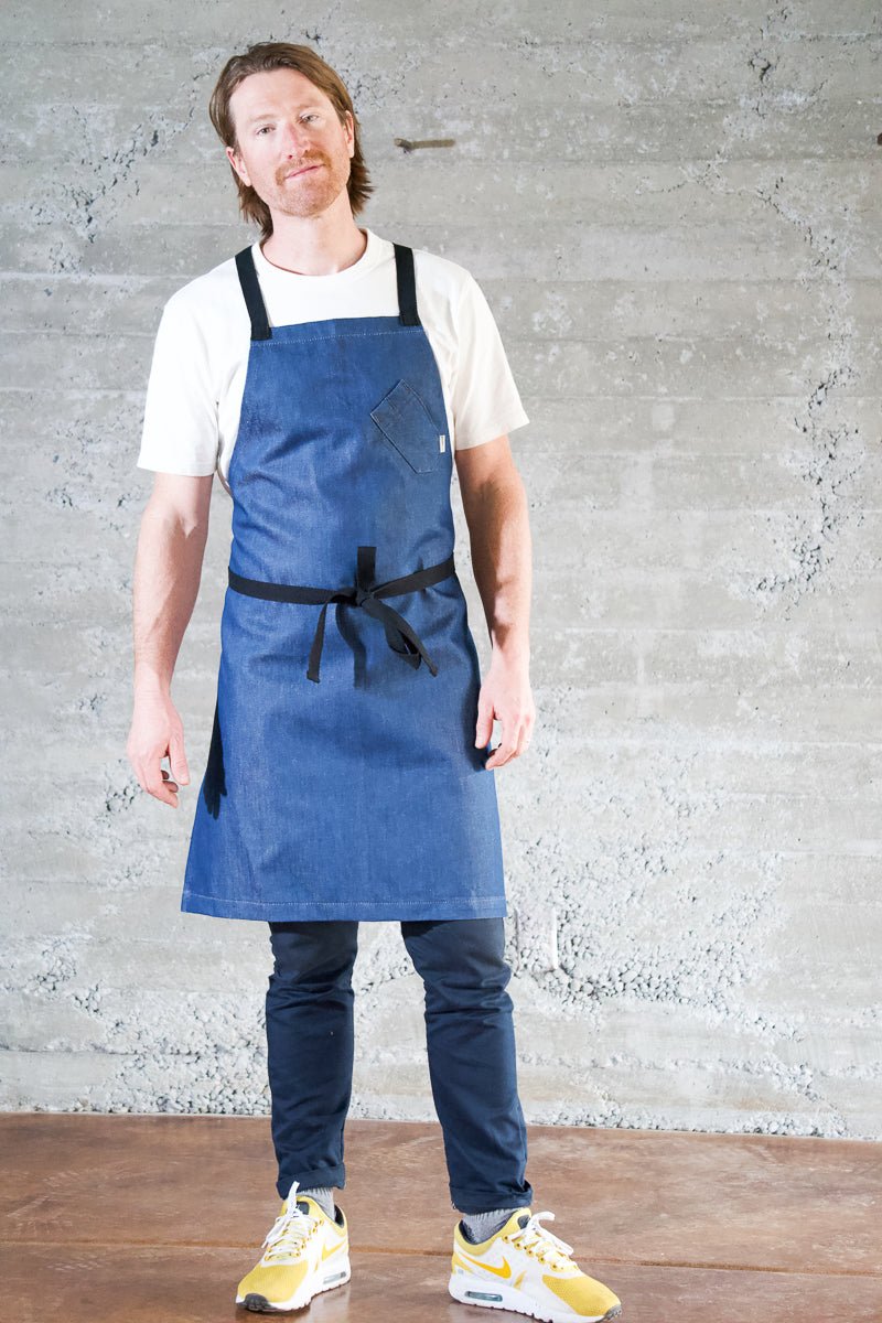 Industry Chef Apron - Azure Blue - Valentich Goods