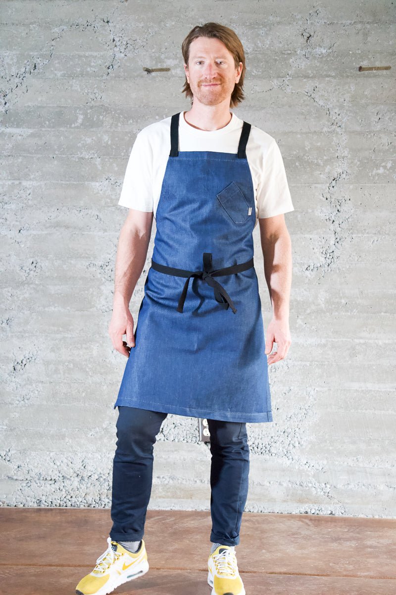 Industry Chef Apron - Azure Blue - Valentich Goods