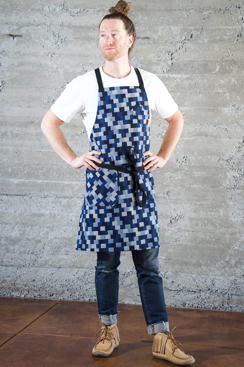 Japanese Indigo Chef Apron - Valentich Goods