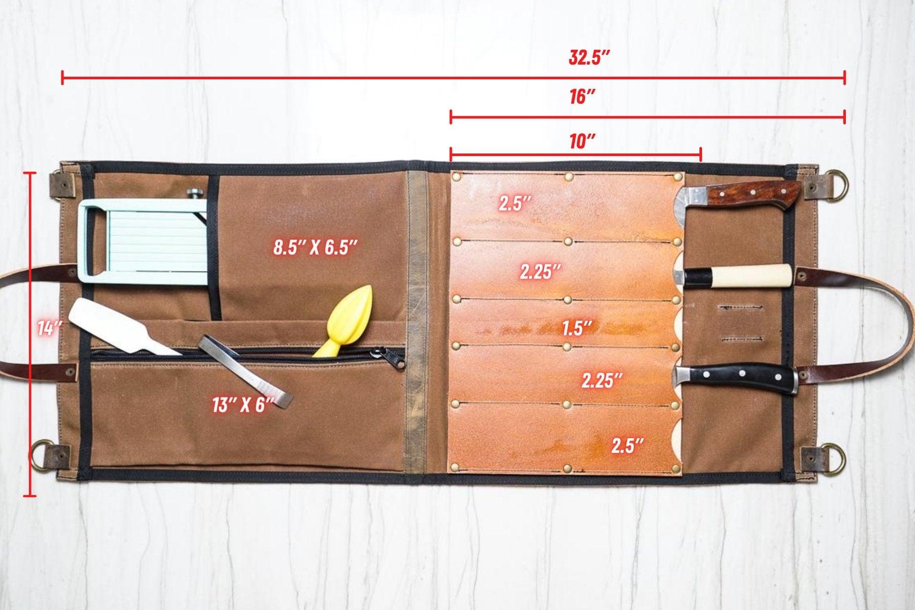 Knife-Folio - Field Tan - Valentich Goods