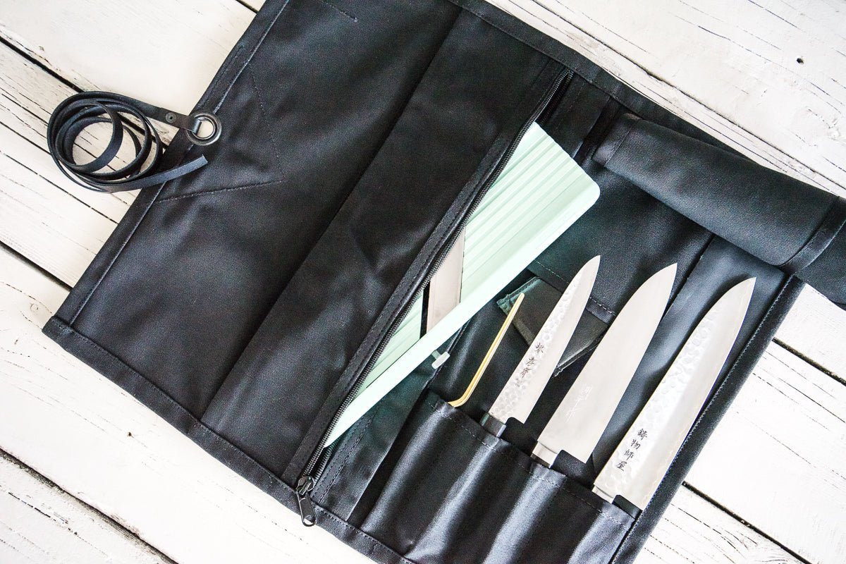 Mini Knife Roll - Black - Valentich Goods