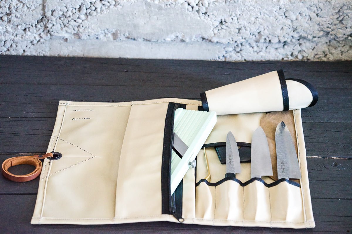 Mini Knife Roll - Bone - Valentich Goods