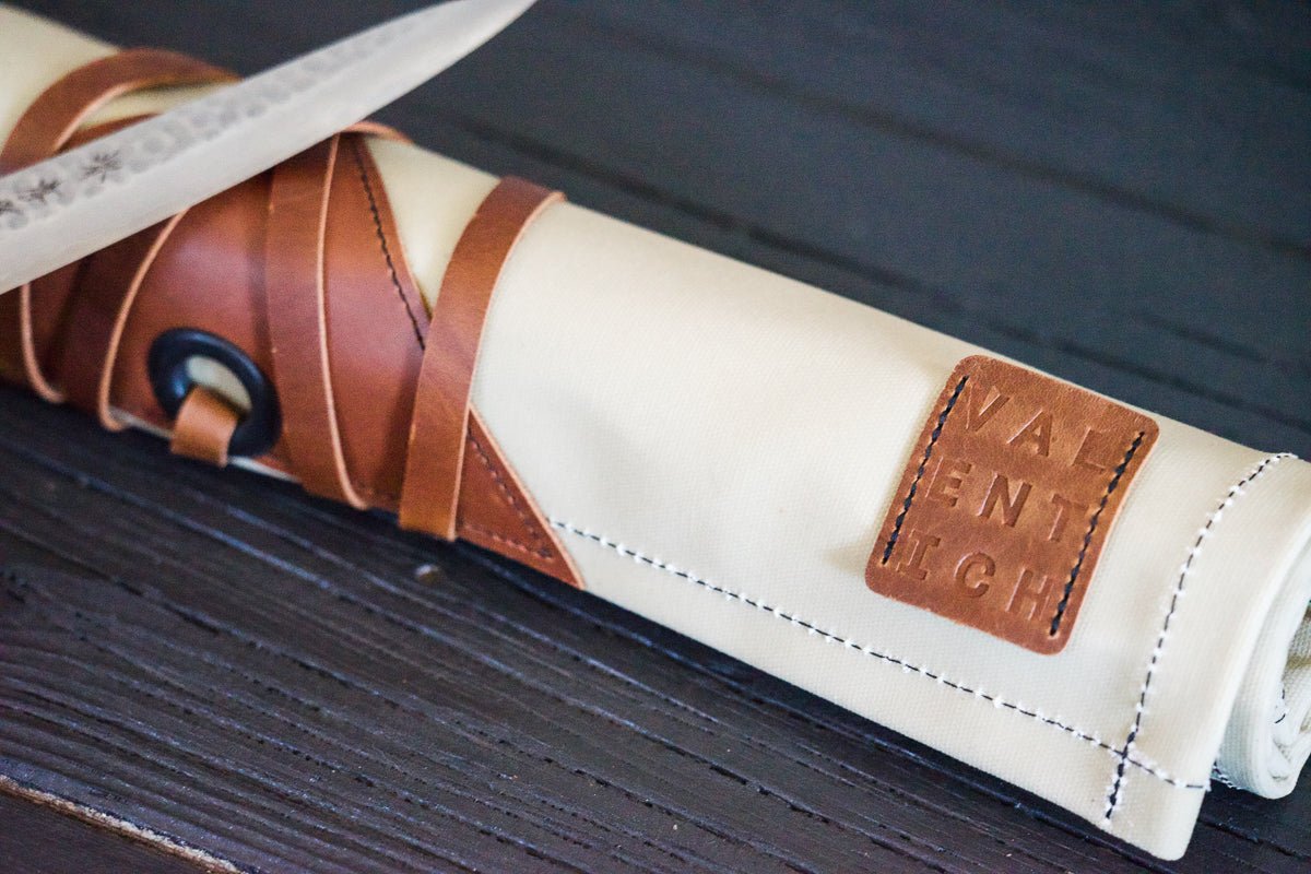 Mini Knife Roll - Bone - Valentich Goods