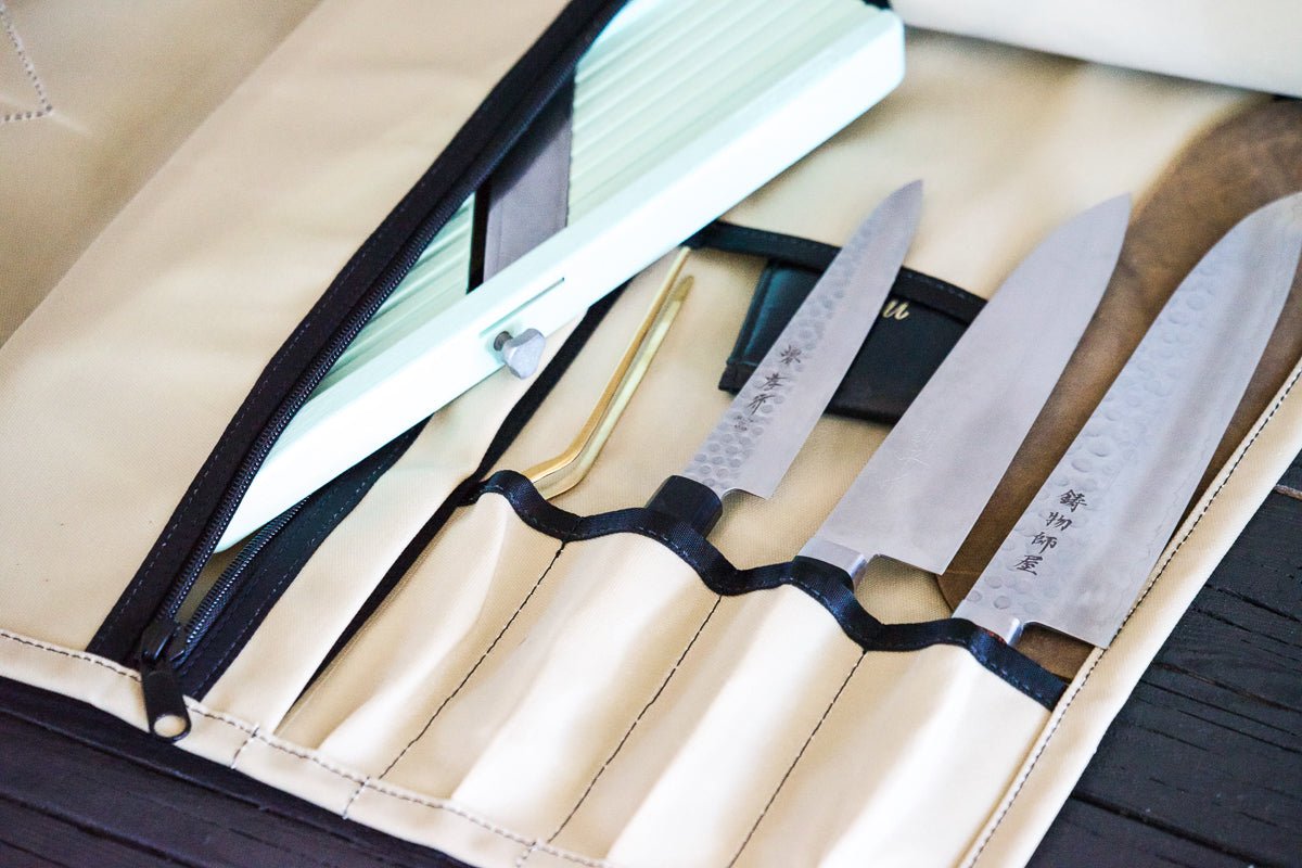 Mini Knife Roll - Bone - Valentich Goods