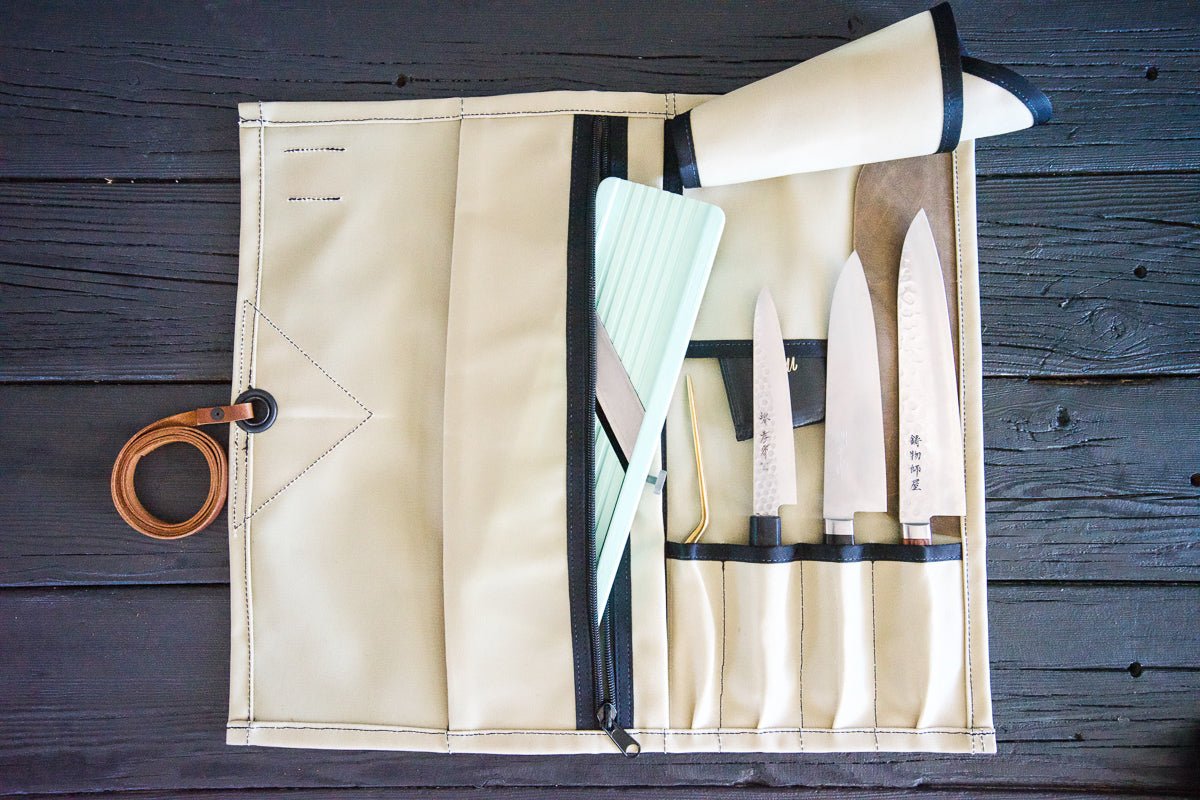 Mini Knife Roll - Bone - Valentich Goods