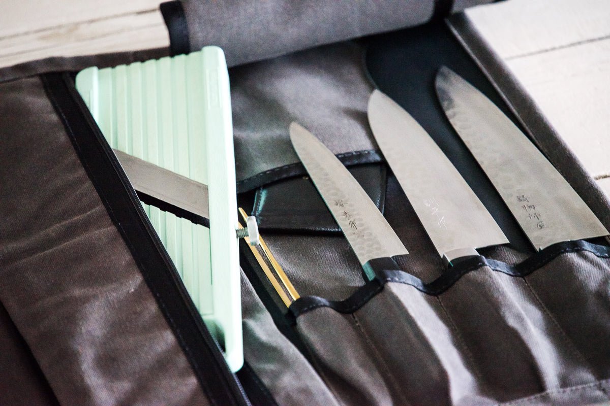Mini Knife Roll - Charcoal - Valentich Goods