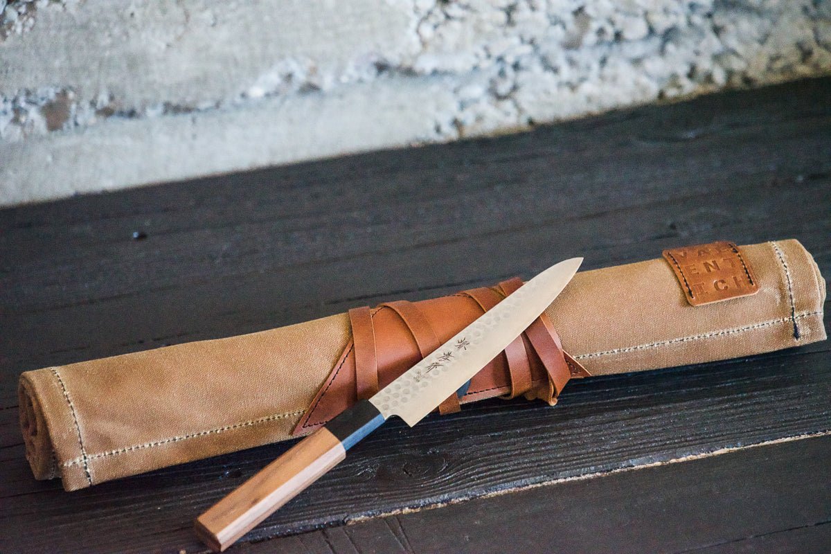 Mini Knife Roll - Field Tan - Valentich Goods