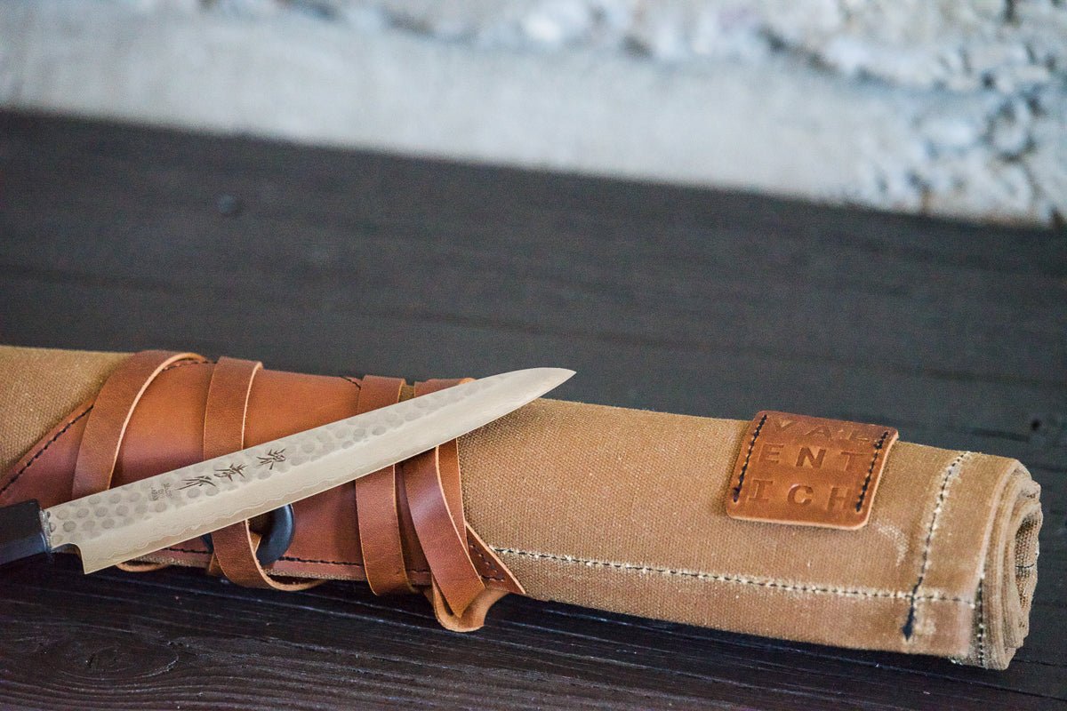 Mini Knife Roll - Field Tan - Valentich Goods
