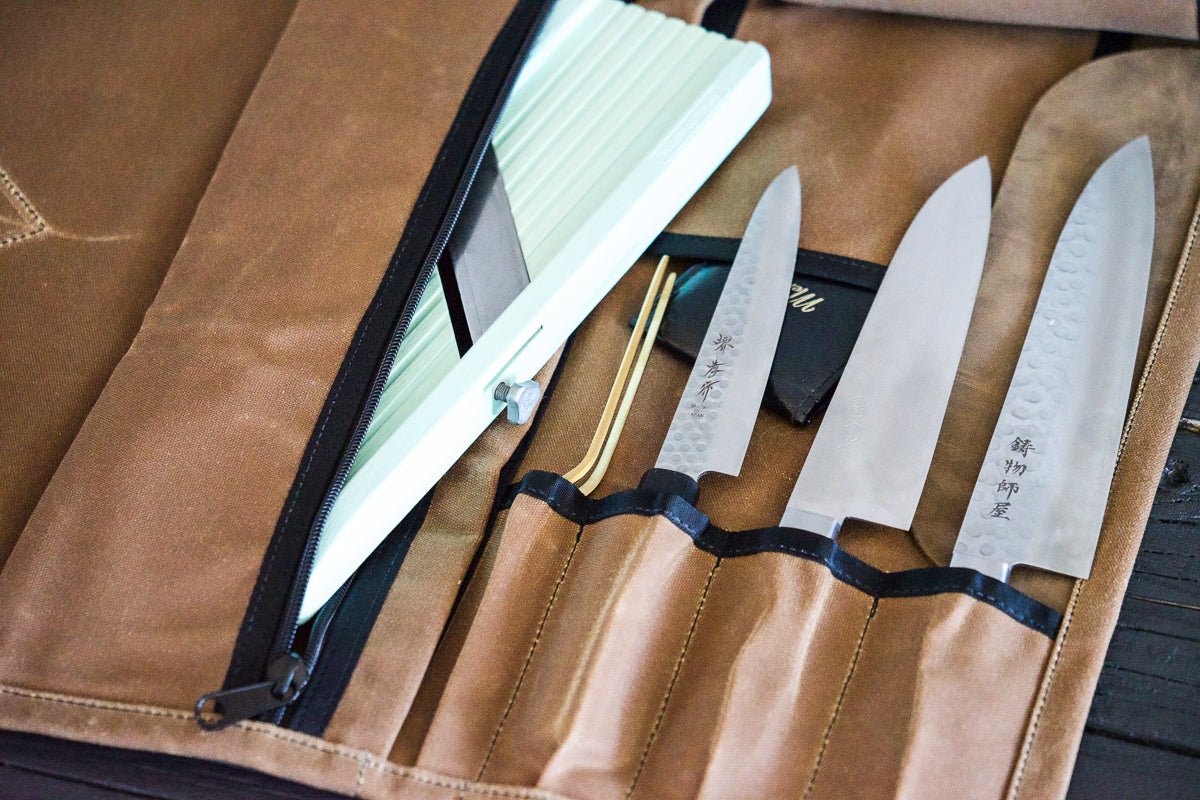 Mini Knife Roll - Field Tan - Valentich Goods