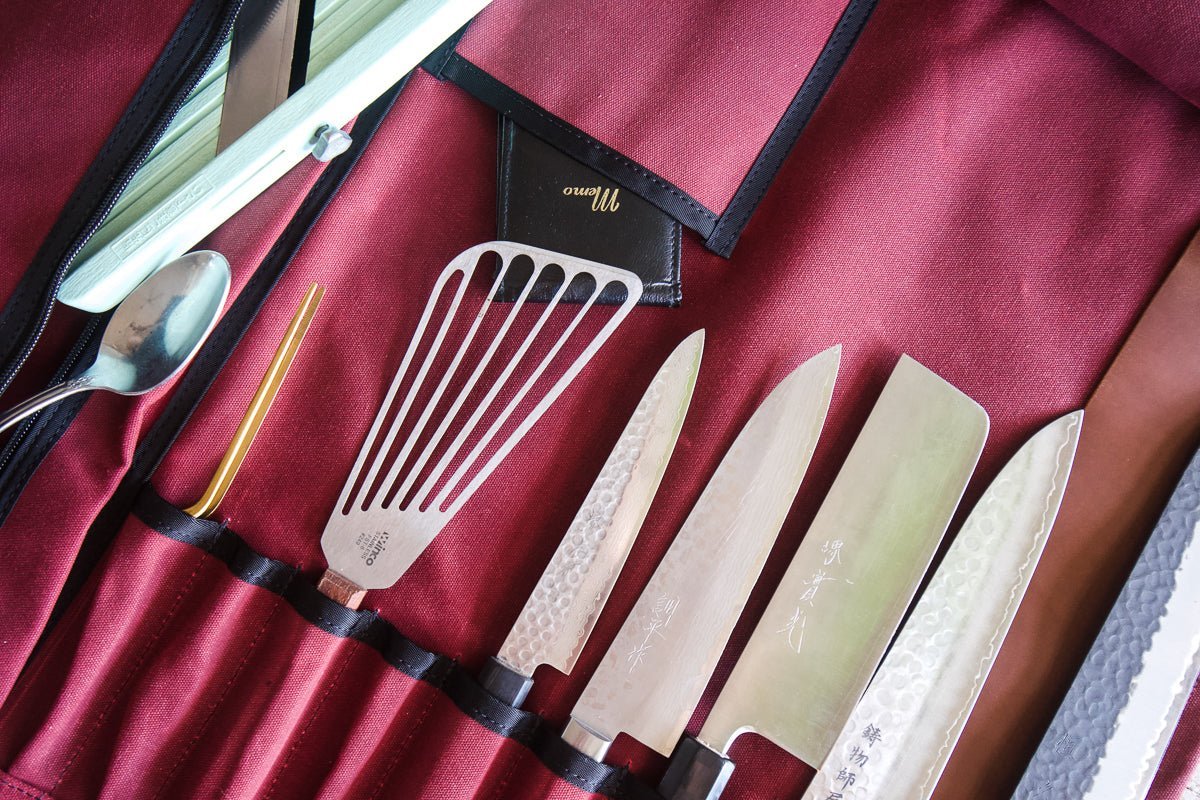 Waxed Canvas Knife Roll