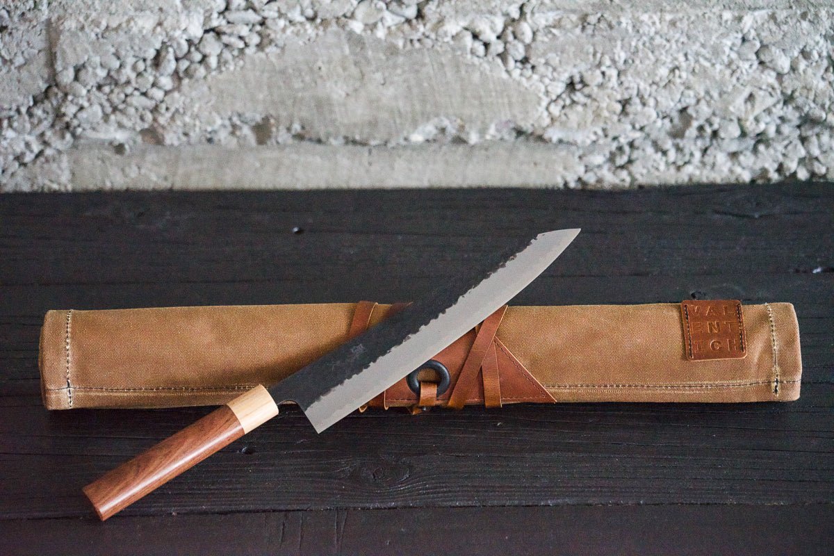 Waxed Canvas Knife Roll