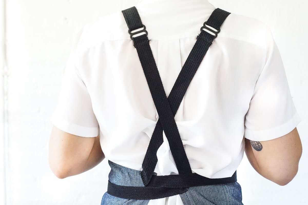 All About Our Best-Selling Cross Back Aprons - Valentich Goods