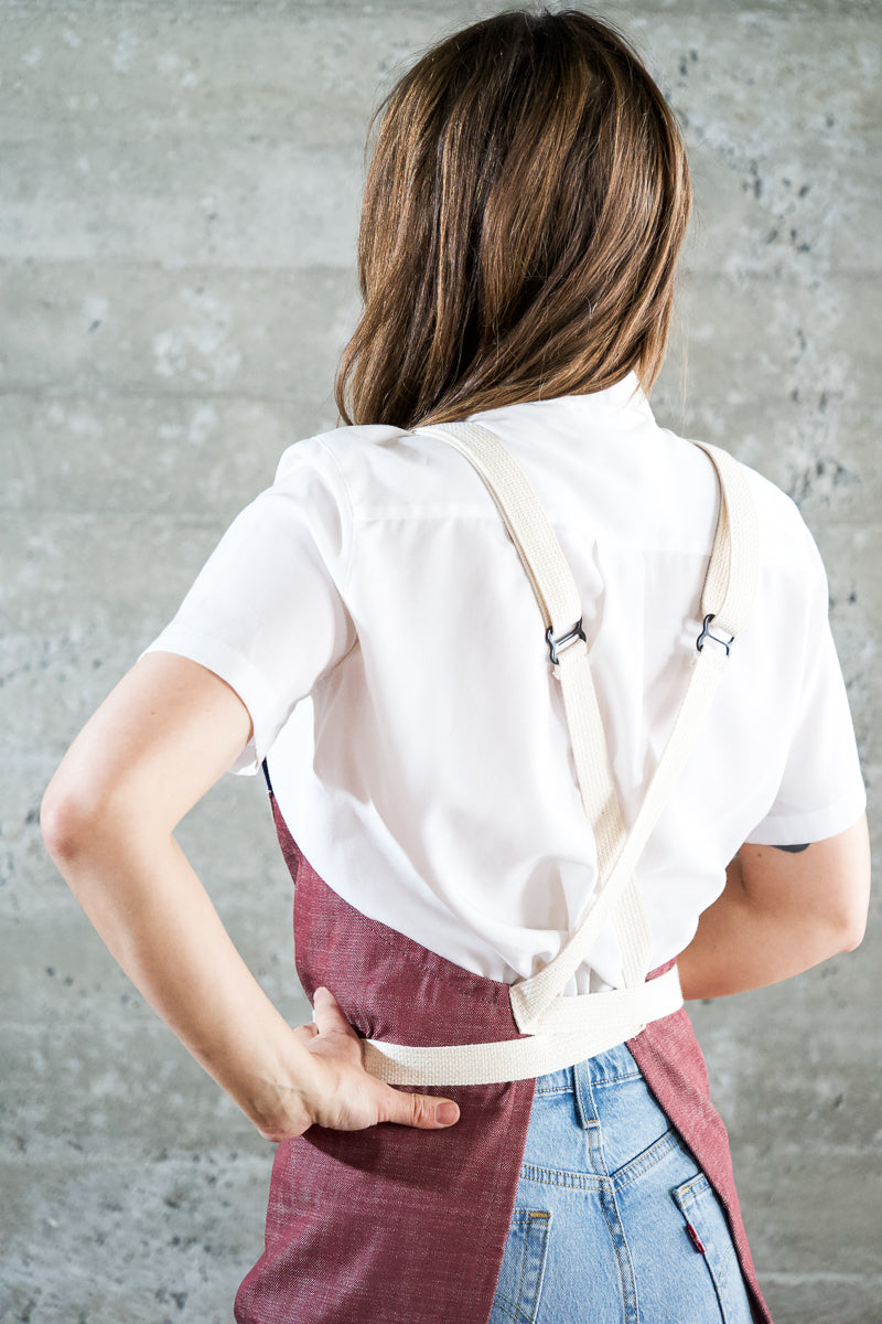 OG Chef Apron - Valentich Goods #color_burgundy