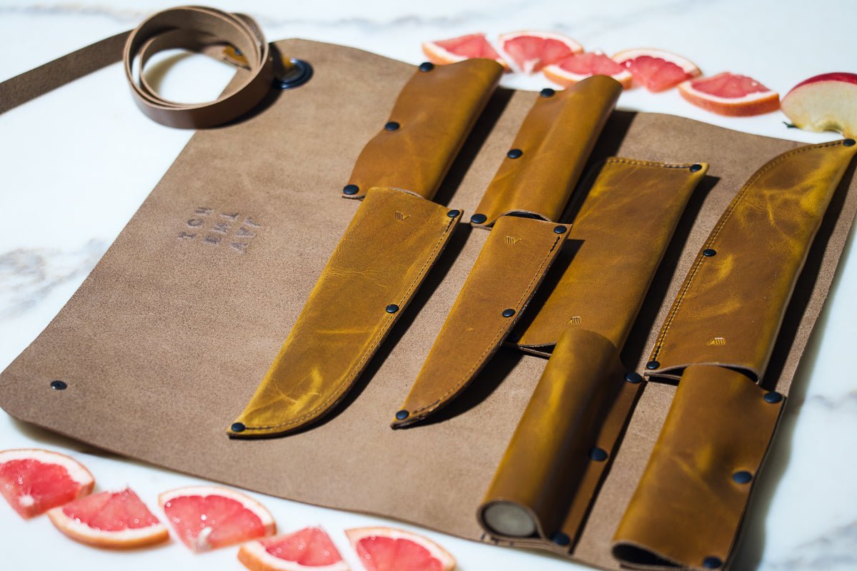 Leather Chef Knife Sheath/Saya - 180mm - Valentich Goods