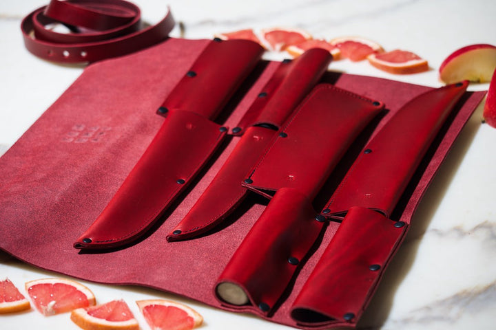 Leather Chef Knife Sheath/Saya Set - Valentich Goods