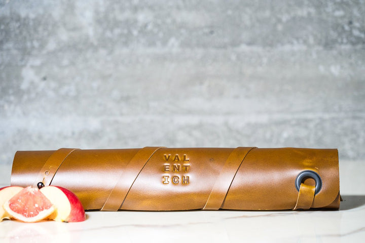 4X Full Leather Knife Roll - Valentich Goods