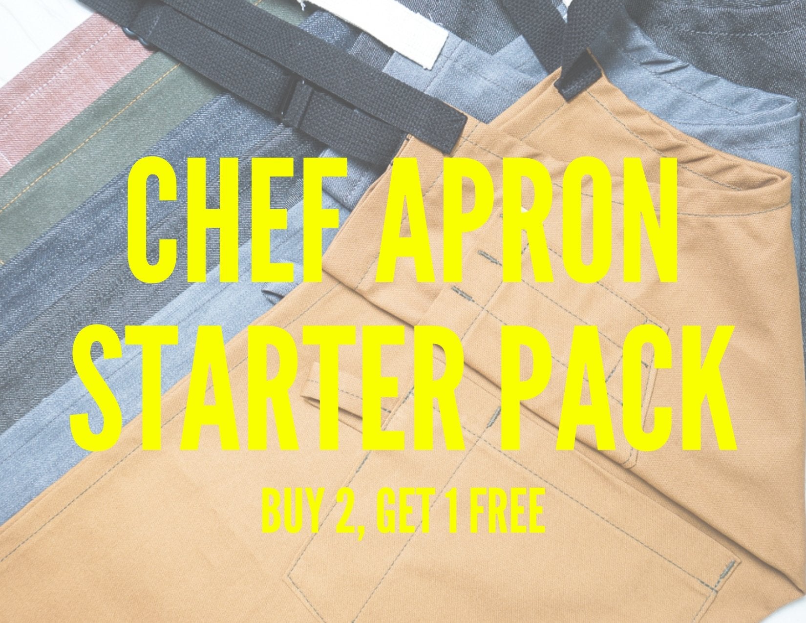 Chef Apron Starter Pack - Buy 2, Get 1 Free - Valentich Goods