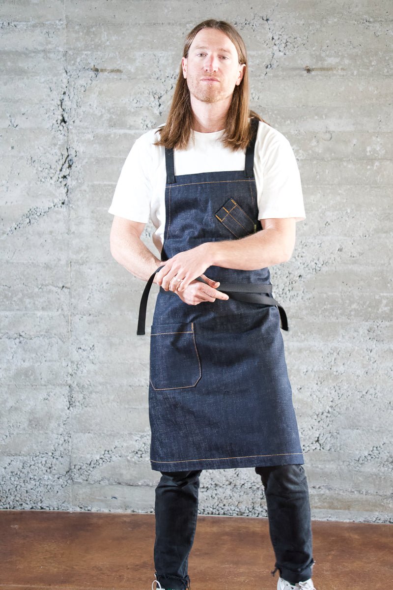 Classic Indigo Chef Apron - Valentich Goods