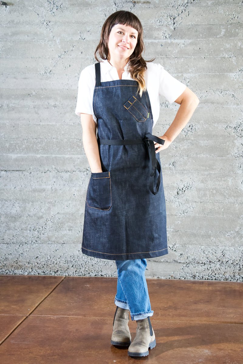 Classic Indigo Chef Apron - Valentich Goods