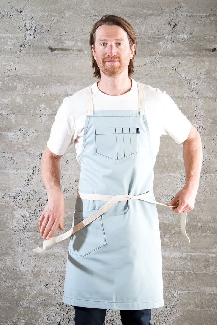 Deluxe Chef Apron - Baby Blue - Valentich Goods