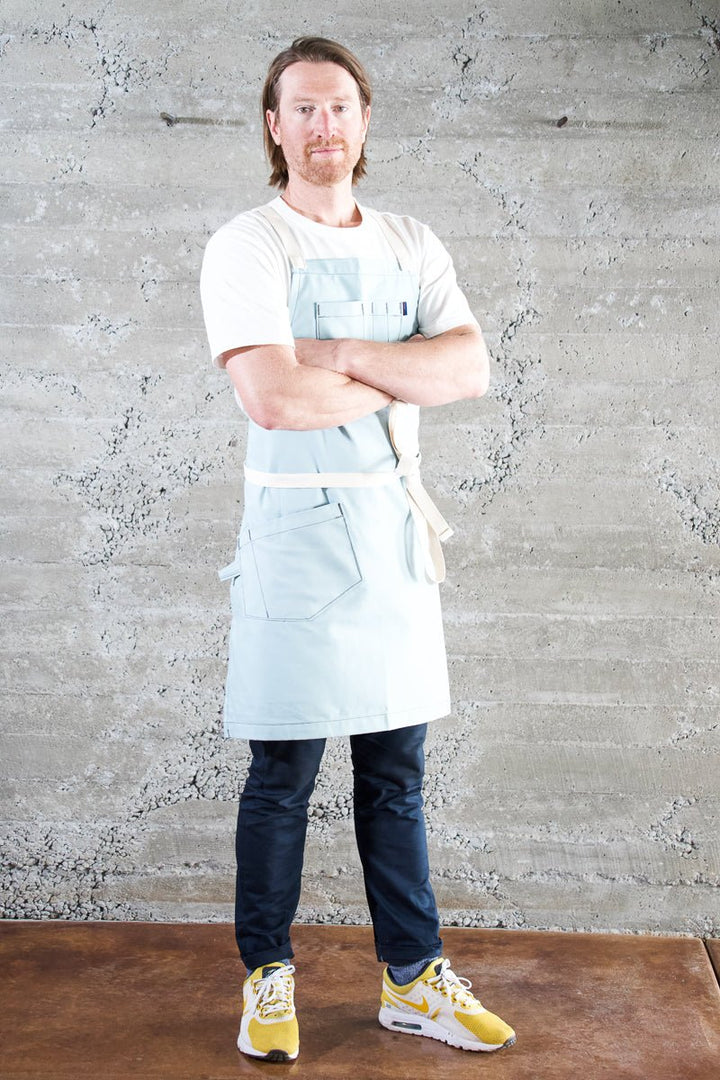 Deluxe Chef Apron - Baby Blue - Valentich Goods