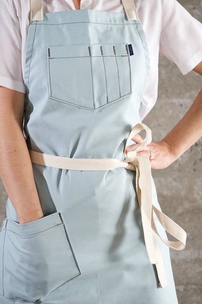 Deluxe Chef Apron - Baby Blue - Valentich Goods