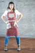Deluxe Chef Apron - Burgundy - Valentich Goods