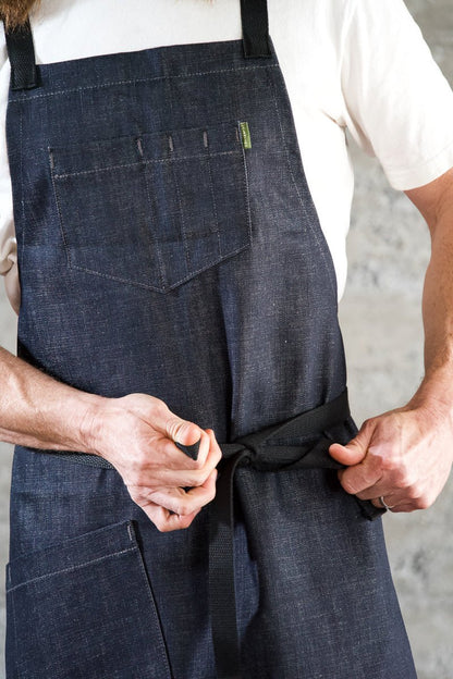 Deluxe Chef Apron - Indigo - Valentich Goods