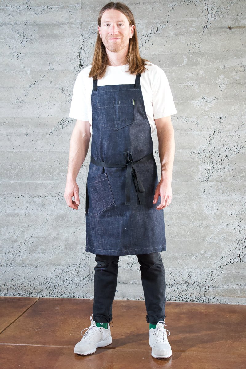 Deluxe Chef Apron - Indigo - Valentich Goods