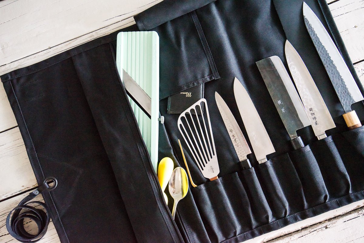 Imperfects | Waxed Canvas Knife Roll - Valentich Goods