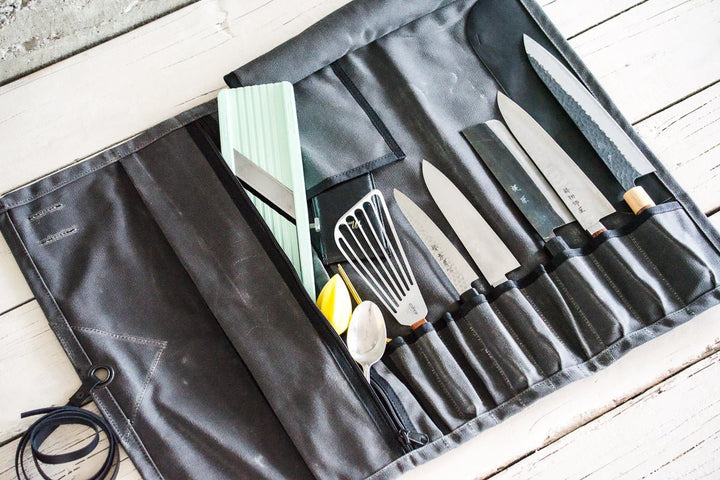 Imperfects | Waxed Canvas Knife Roll - Valentich Goods