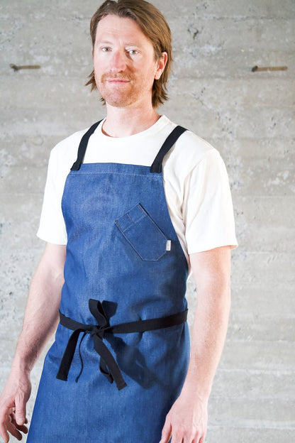 Industry Chef Apron - Azure Blue - Valentich Goods