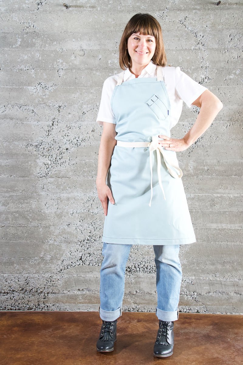 Industry Chef Apron - Baby Blue - Valentich Goods