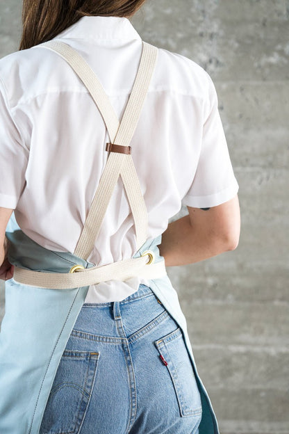 Industry Chef Apron - Baby Blue - Valentich Goods