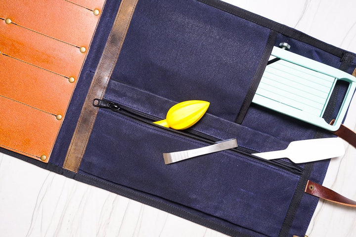 Knife-Folio - Navy - Valentich Goods