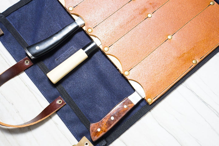 Knife-Folio - Navy - Valentich Goods