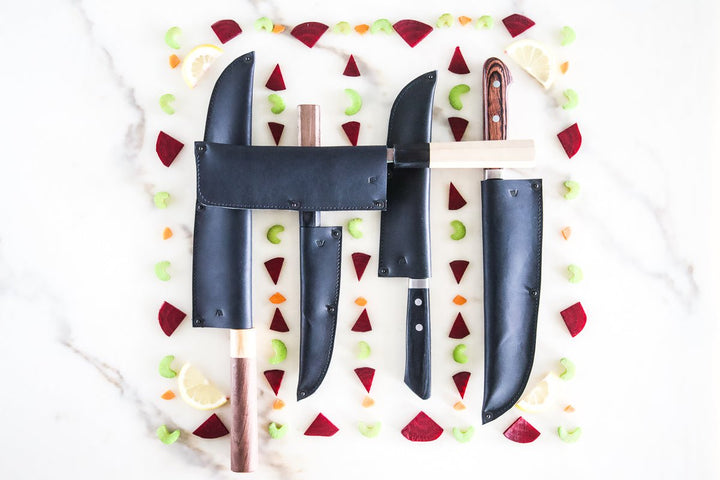Leather Chef Knife Sheath/Saya Set - Valentich Goods